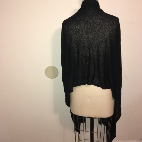 Acrobat Black Tie Front Sweater Jacket - Picture 4 of 8
